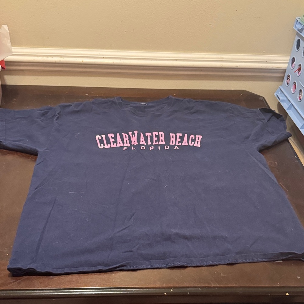 Navy Clearwater Beach T-Shirt